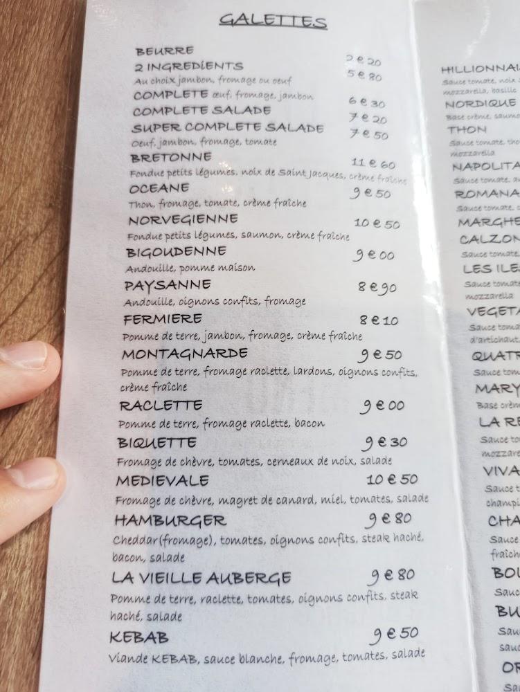 La Vieille Auberge - Menu Image 4